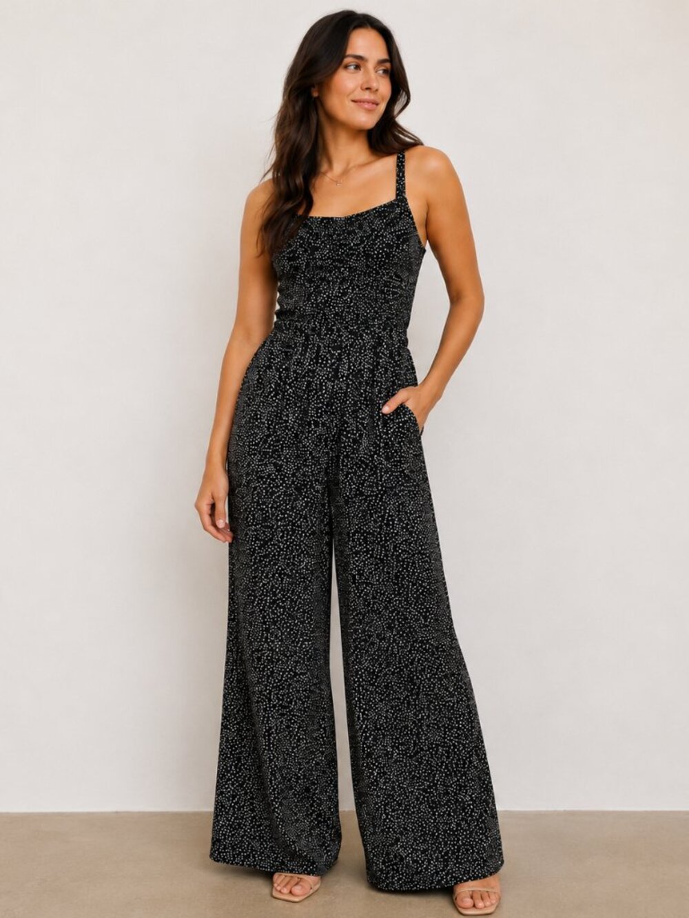 Madewell Black Floral Maxi Dress Size Large Spaghetti Strap Boho Minimalist